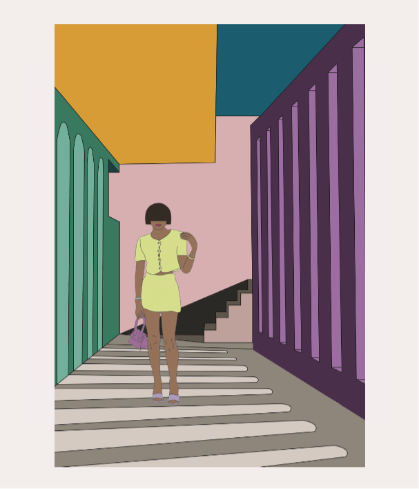 Illustration Pastels graphiques